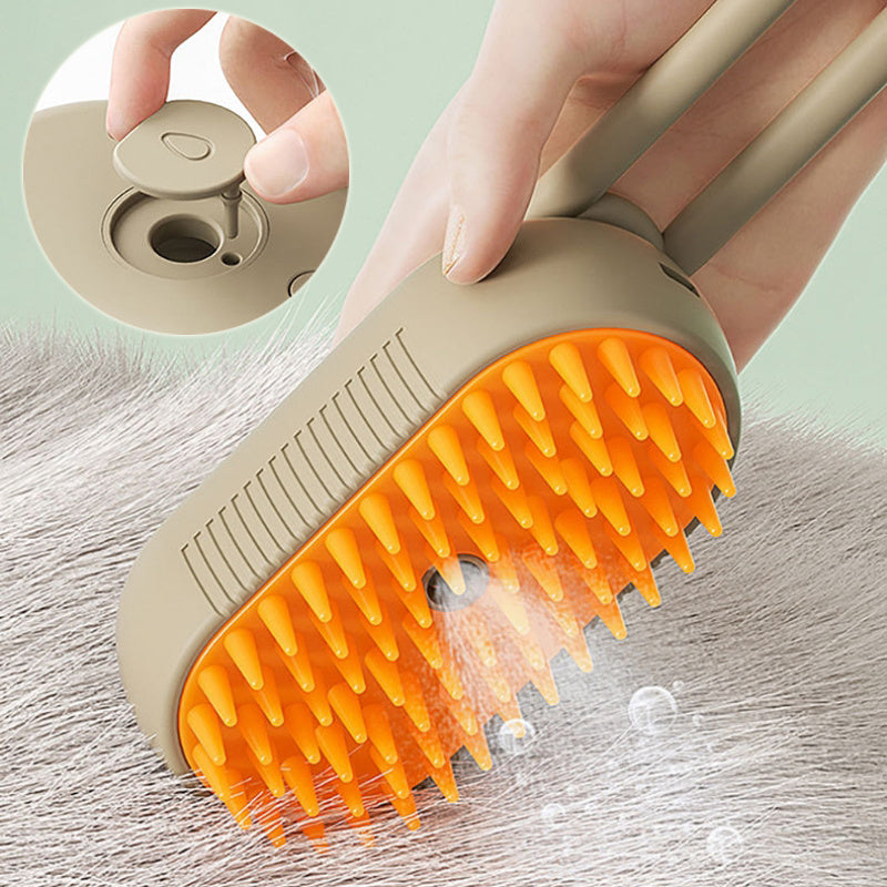 Cat/Dog Steam Brush 3 In 1 Electric Spray