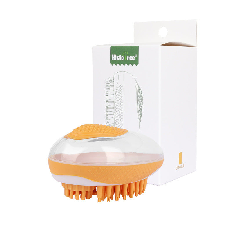 Dog/Cat Bath Brush 2-in-1 Pet SPA Massage Comb With Soft Silicone