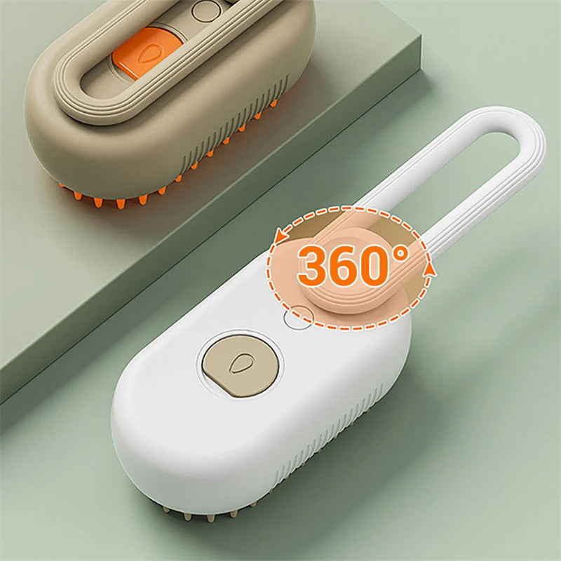 Cat/Dog Steam Brush 3 In 1 Electric Spray