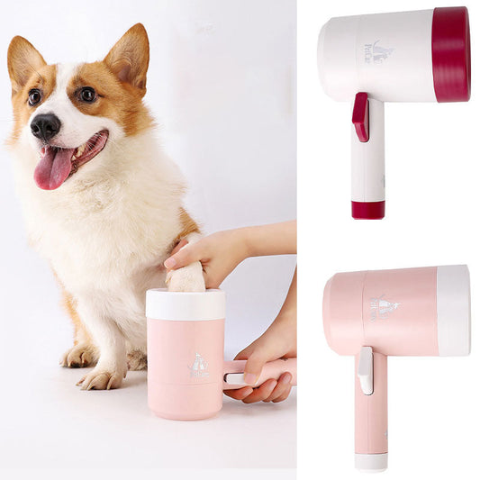 Dog/Cat Paw Cleaner Cup With Soft Silicone Combs