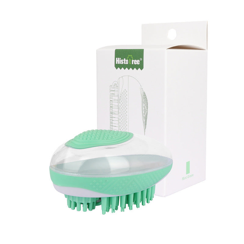 Dog/Cat Bath Brush 2-in-1 Pet SPA Massage Comb With Soft Silicone