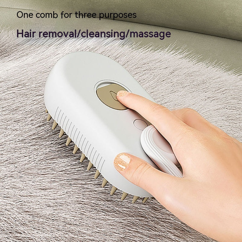 Cat/Dog Steam Brush 3 In 1 Electric Spray
